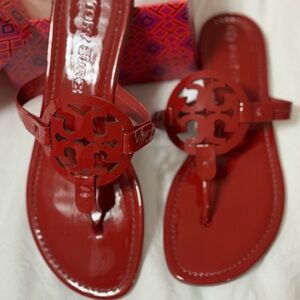 Tory Burch Berry Sandals Miller Patent Leather